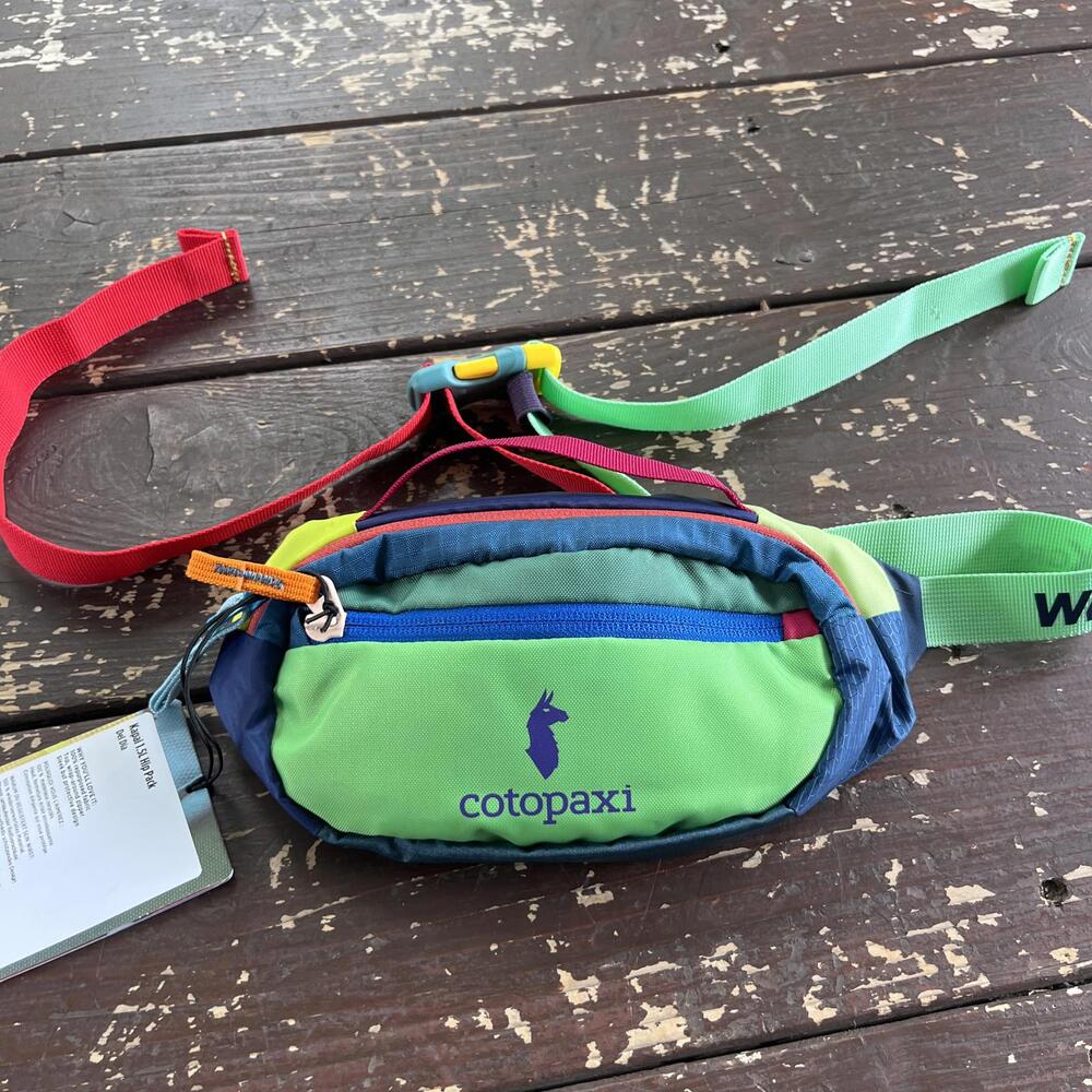 (OS) Cotopaxi Multicolor Kapal 1.5L Hip Pack Del Dia Fanny Waist Bag Adjustable - Picture 3 of 5